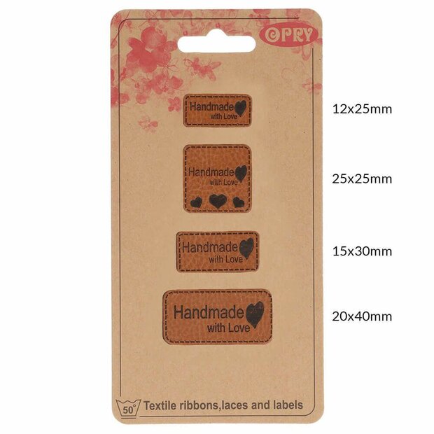 Label Hand made with love