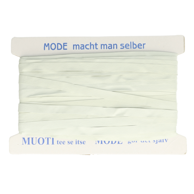 Flatstrip elastiek 9 mm wit