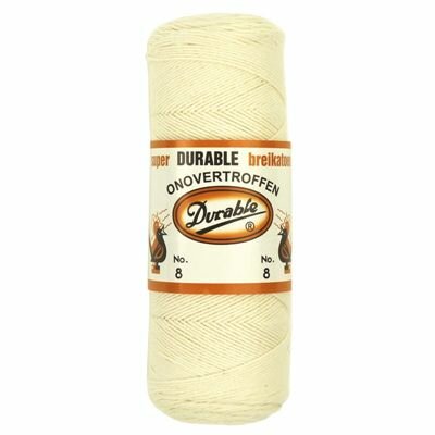 Durable Breikatoen ecru &ndash; 100 g, 300 m, geschikt voor haak- en breinaalden 2,5-3 mm