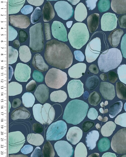 French Terry Digital Syles Watercoulor stones