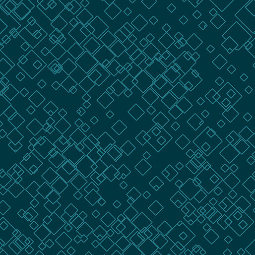 Dog on it, Tonal Squares Dark Teal