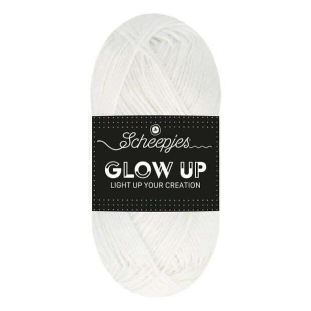Scheepjes Glow Up 50 gram - 1001 Luminescent White