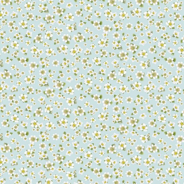 Berry Sweet Strawberry Blossoms Sky