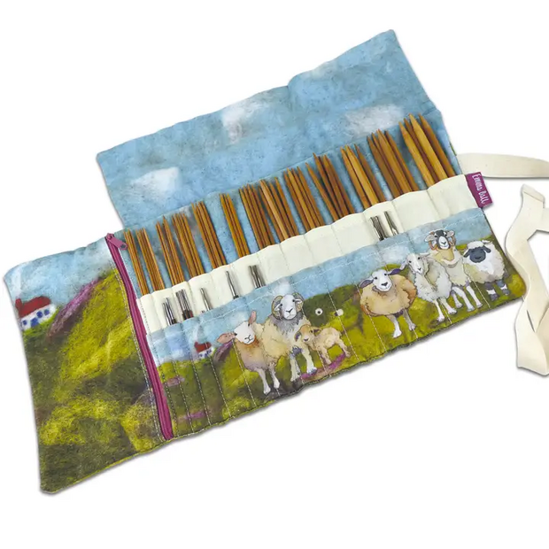 bewaarmap met vilten schapen 