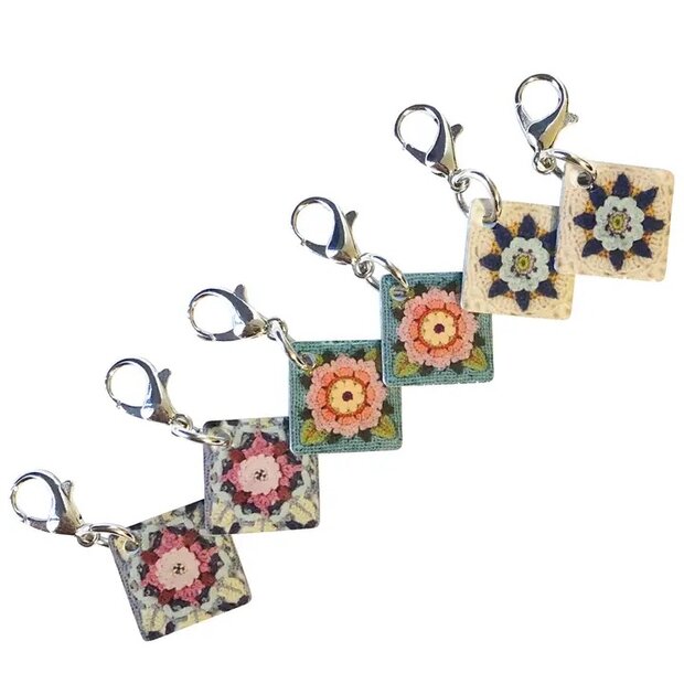 Fruit Garden gehaakte steekmarkeerders (set van 6) - Janie Crow