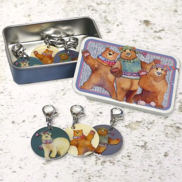 woolly bears stekenmarkeerders in een zakblikje