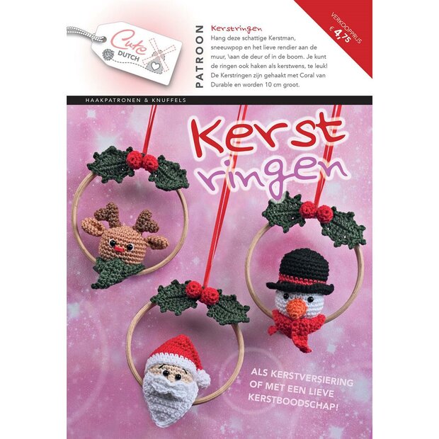 Cute Dutch patronen boekje Kerstringen