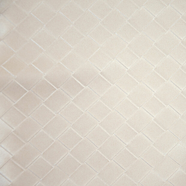 Vegan Leather Braid Star White &ndash; Gevlochten vegan leer voor jassen &amp; accessoires