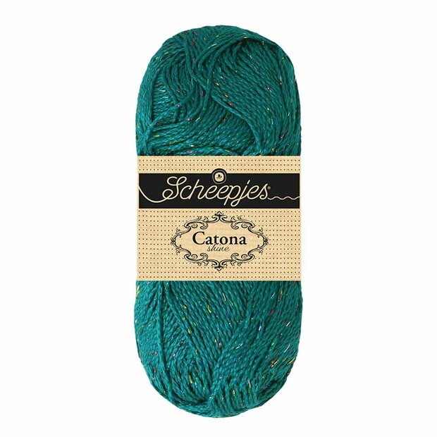 Catona Shine 401 Dark Teal Rainbow