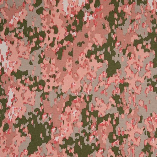 camouflage print roze en groen