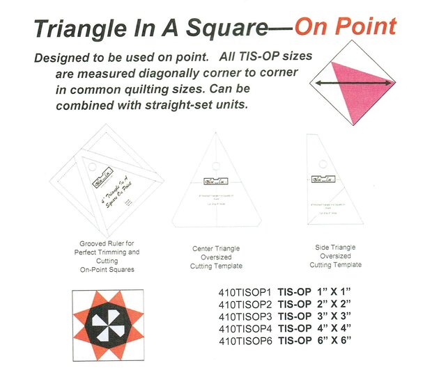 Triangle in a square on point