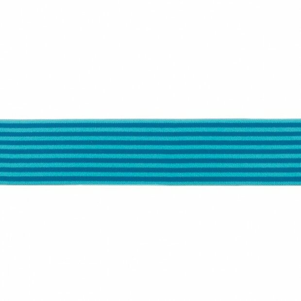 Elastiek 2 kleurig petrol