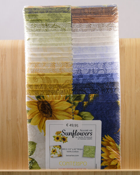 Accent On Sunflowers 2 1/2&quot; strips