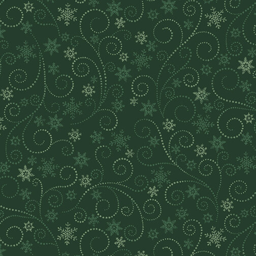 Winter Elegance, Swirling Frost Green