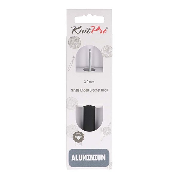 KnitPro Haaknaald softgrip aluminium