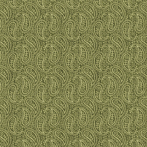 English Autumn, Tonal Paisley Green