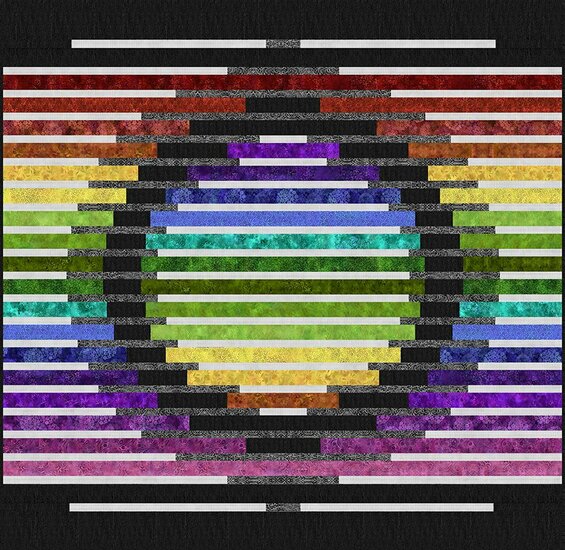 Patroon Rainbow of Jewels Mirage Quilt