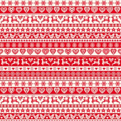 Scandi Stripe Red 