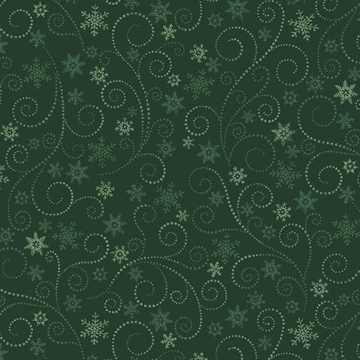 Winter Elegance, Swirling Frost Green
