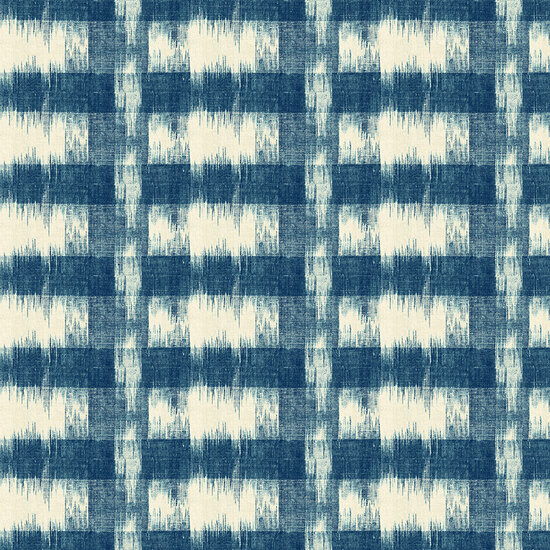 Annabella Ikat Plaid Blue