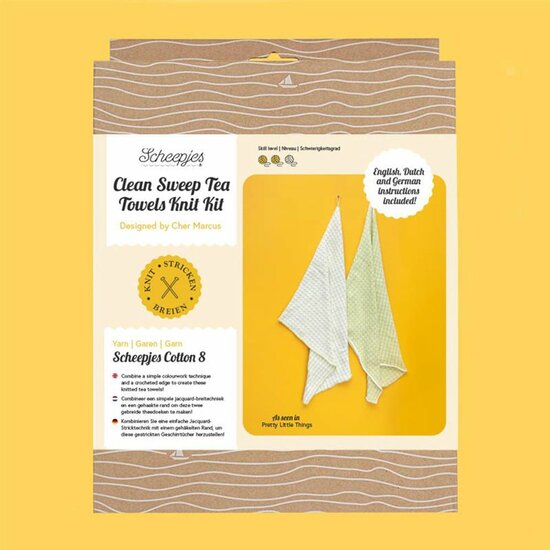 Scheepjes Clean Sweep Tea Towels breikit