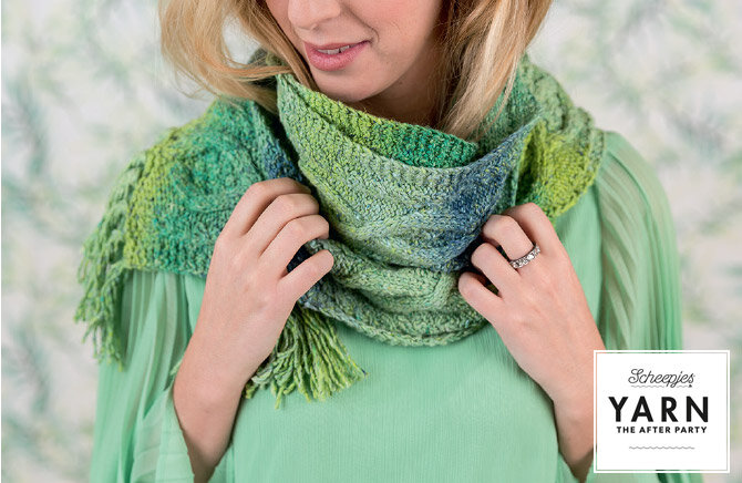 YAP Mossy Cabled Scarf