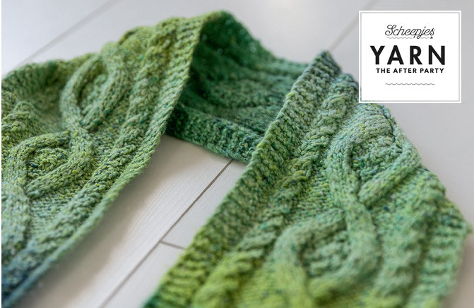 YAP Mossy Cabled Scarf