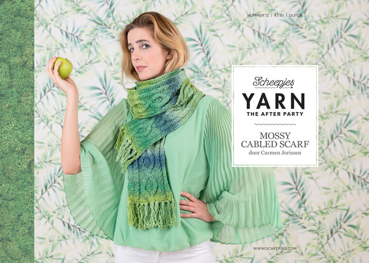 YAP Mossy Cabled Scarf