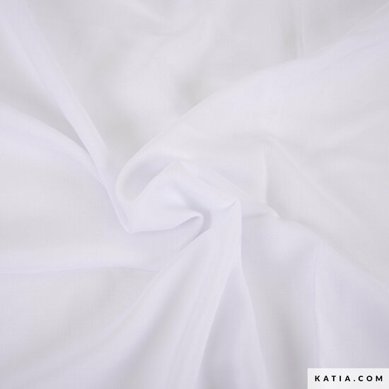 Viscose Solid White