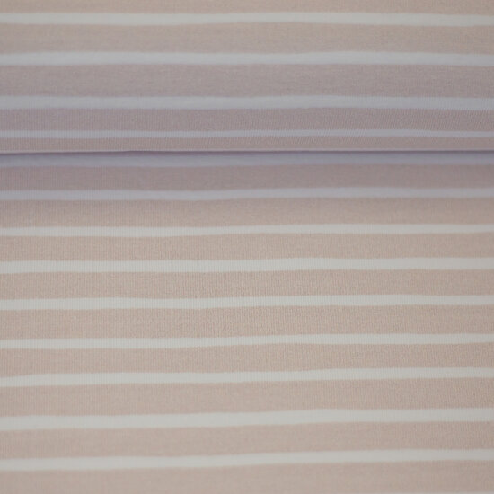 Tricot, Berne Streep wit/beige