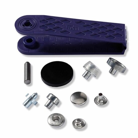 Prym Naaivrijdrukknoop anorak 12mm zilver 390.330