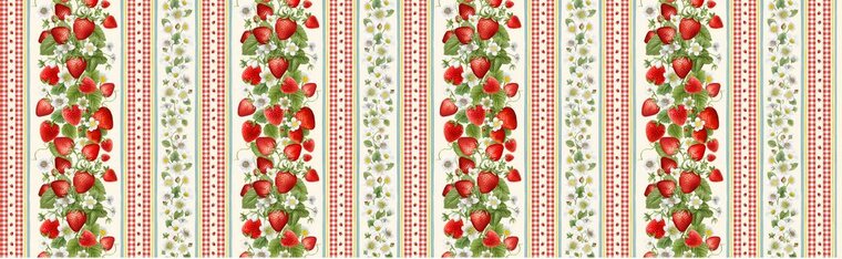 Berry Sweet Sweet Berry 11&quot; stripe Cream