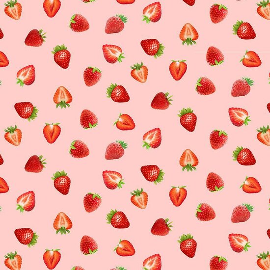 Berry Sweet Tossed Strawberries Pink