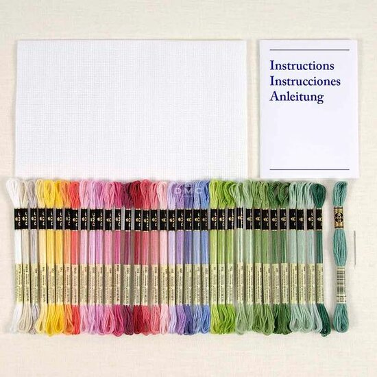 DMC Kruissteek kit botanisch 33,5x23cm