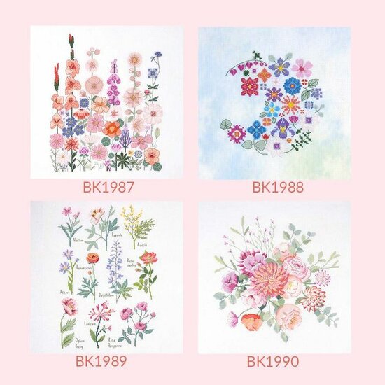 DMC Kruissteek kit botanisch 33,5x23cm