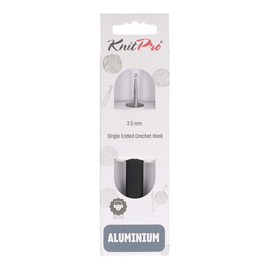 KnitPro Haaknaald softgrip aluminium