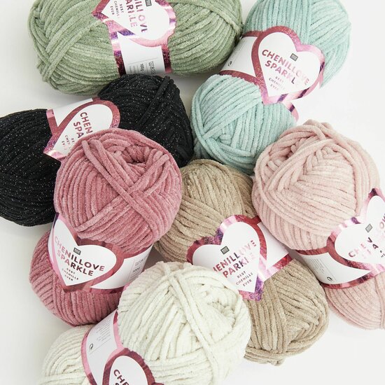 Chenillove Sparkle 006 Zwart