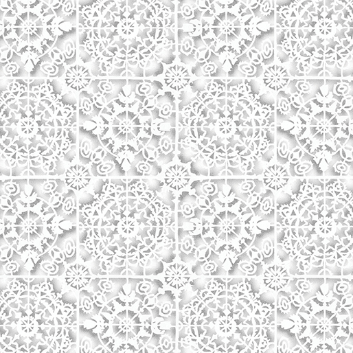 White Tiles Dark Silver/White
