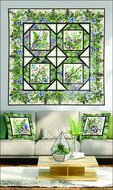 Patroon Terrarium quilt and pillows