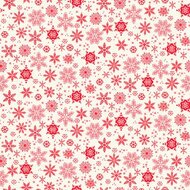 Scandi Snowflakes Red 