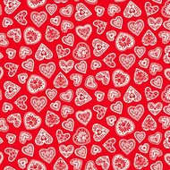 Scandi Hearts Red 