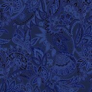  Maison - Paisley - Blue Fabric
