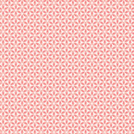 Full Bloom, Geo Flower Peach/White
