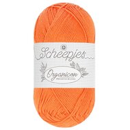 Scheepjes Organicon 50 g - 224 Deep Tangerine