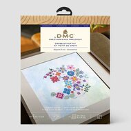 DMC Kruissteek kit Floral Moon 17,5x17,5cm