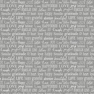 Words to live by, Tiny words grey