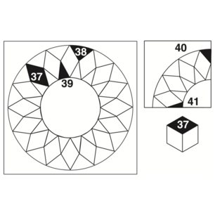Set F, Sunburst Template Set (5p) Set F, Sunburst Template Set (5p)