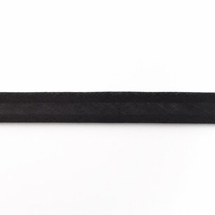 Biasband katoen 3 meter zwart