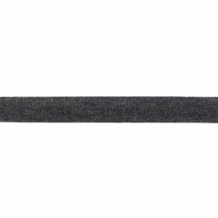 Biasband katoen tricot donker grijs melange