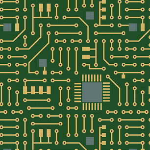 Matthew's Mini Monsters Circuit Board Green